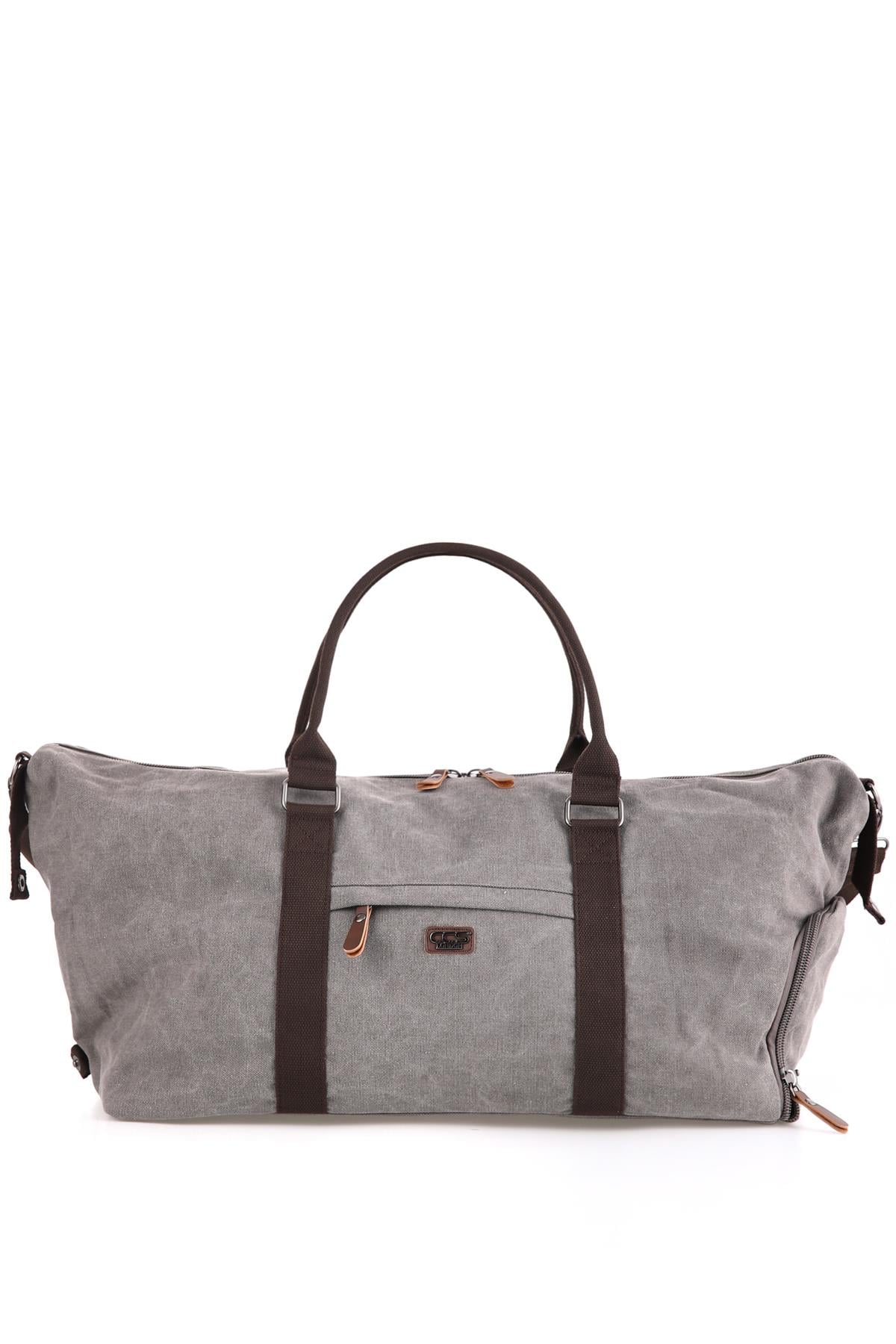 GRİ ÇÇS 40191 Kanvas Omuz Askılı Seyahat Çantası