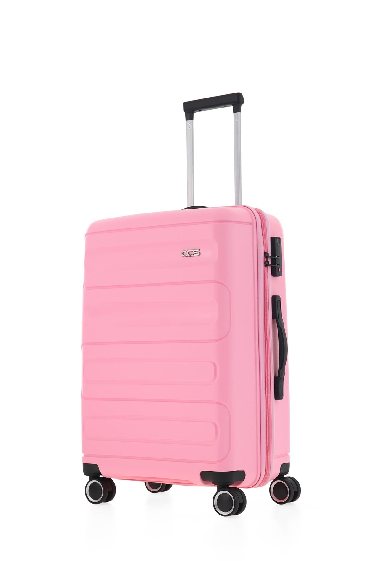TOZ PEMBE ÇÇS 5225 Polipropilen Orta Boy Valiz