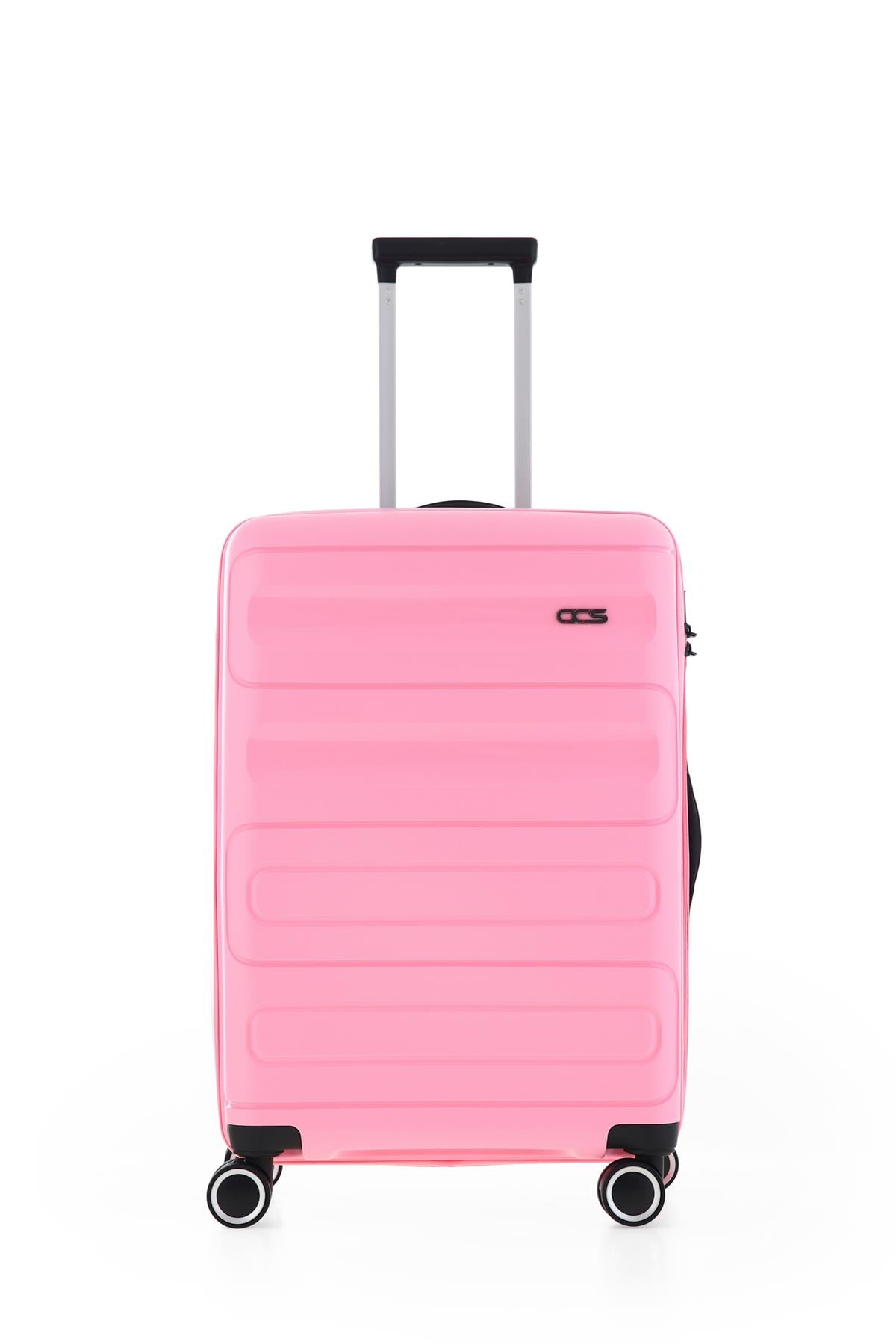 TOZ PEMBE ÇÇS 5225 Polipropilen Orta Boy Valiz