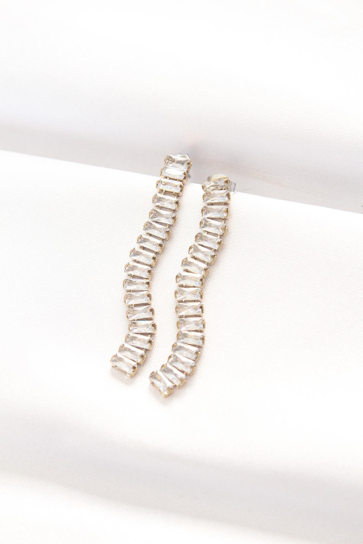 316L Çelik Gold Renk Su Yolu Küpe