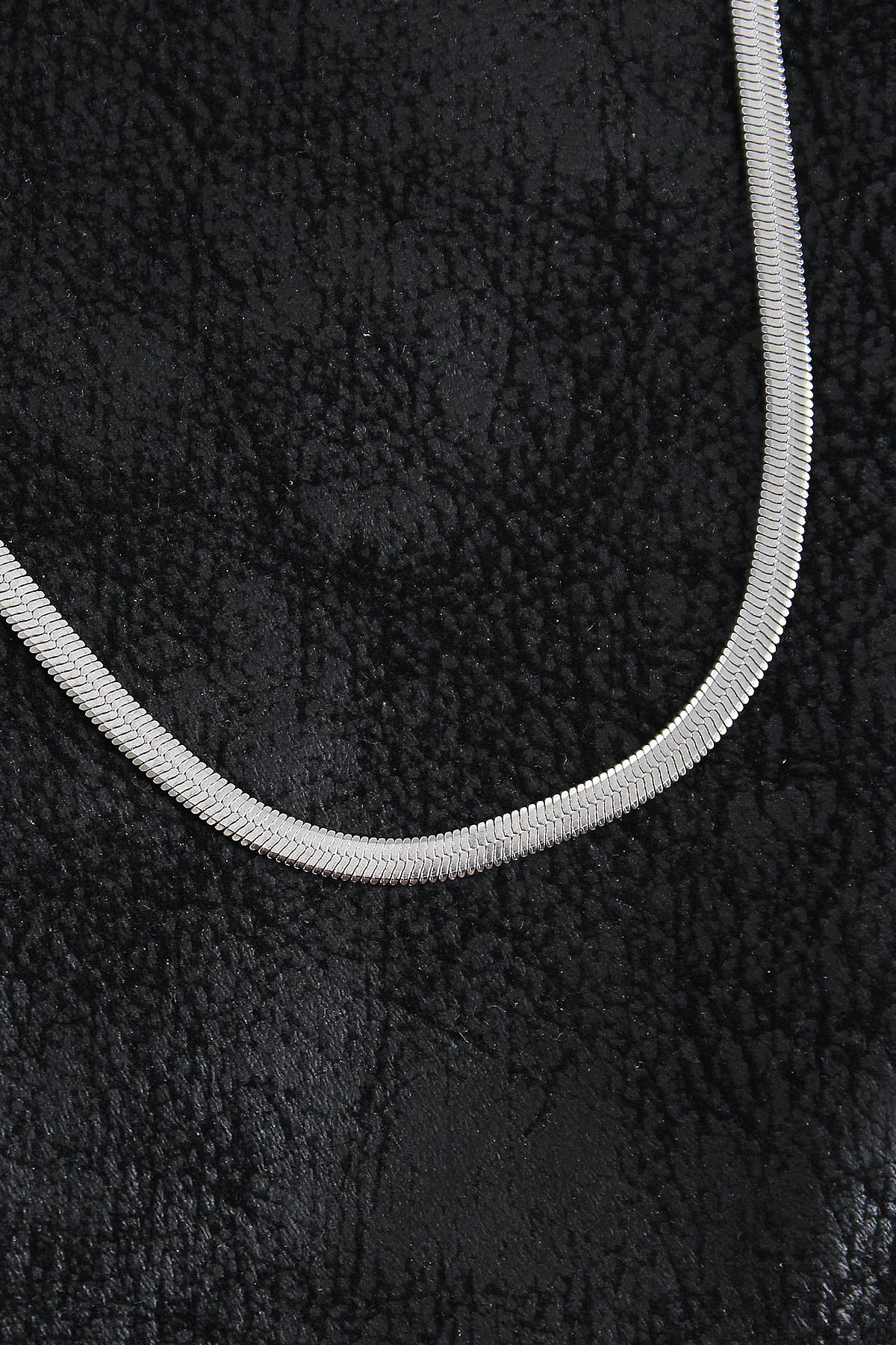 316L Çelik Klasik İtalyan Zincir Model Gümüş Renk Erkek Kolye