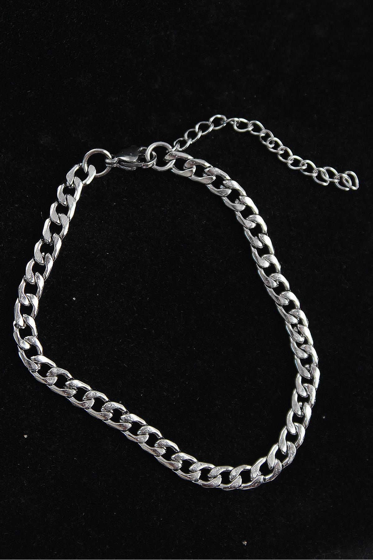 316L Çelik Klasik Model Gümüş Renk Erkek Bileklik