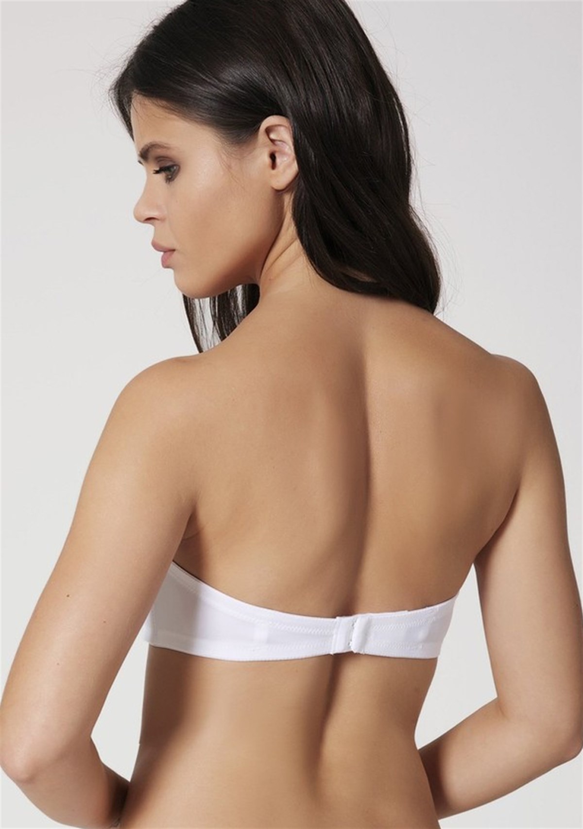 Marcoroni Orkide 2550 Dolgusuz Straplez Beyaz Sütyen MRC1841