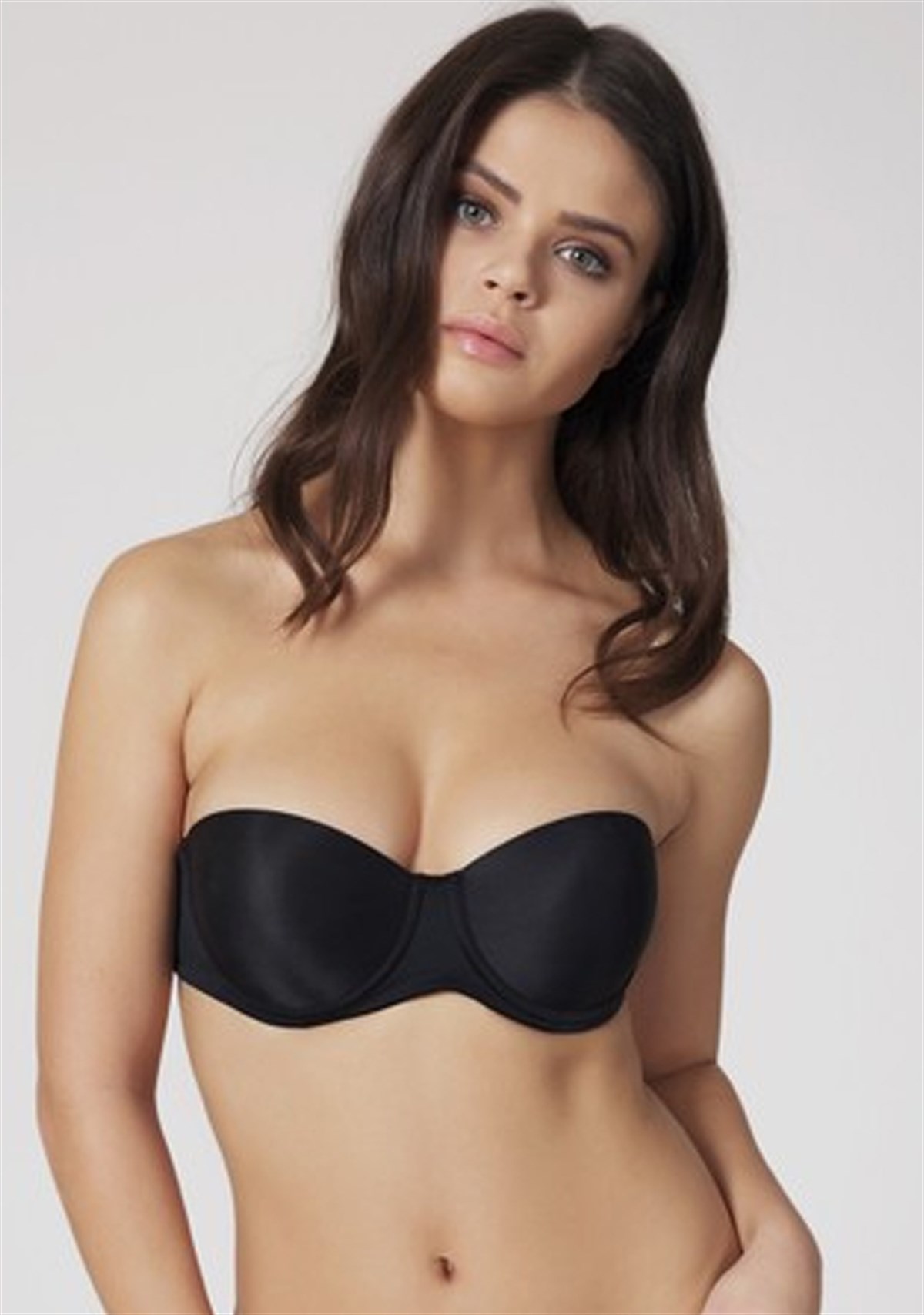 Marcoroni Orkide 2850 Dolgulu Straplez Siyah Sütyen MRC1841