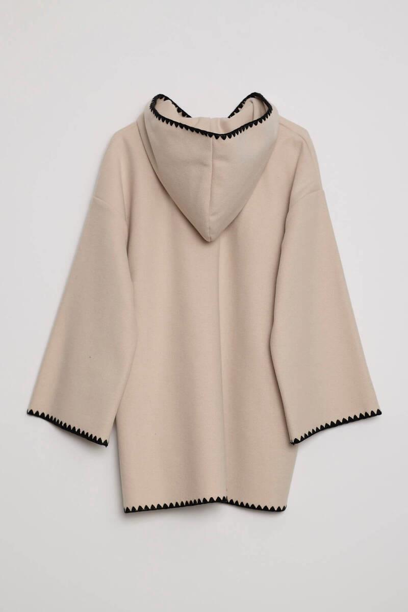 Nakış Detaylı Mont - Taş - Marcoroni