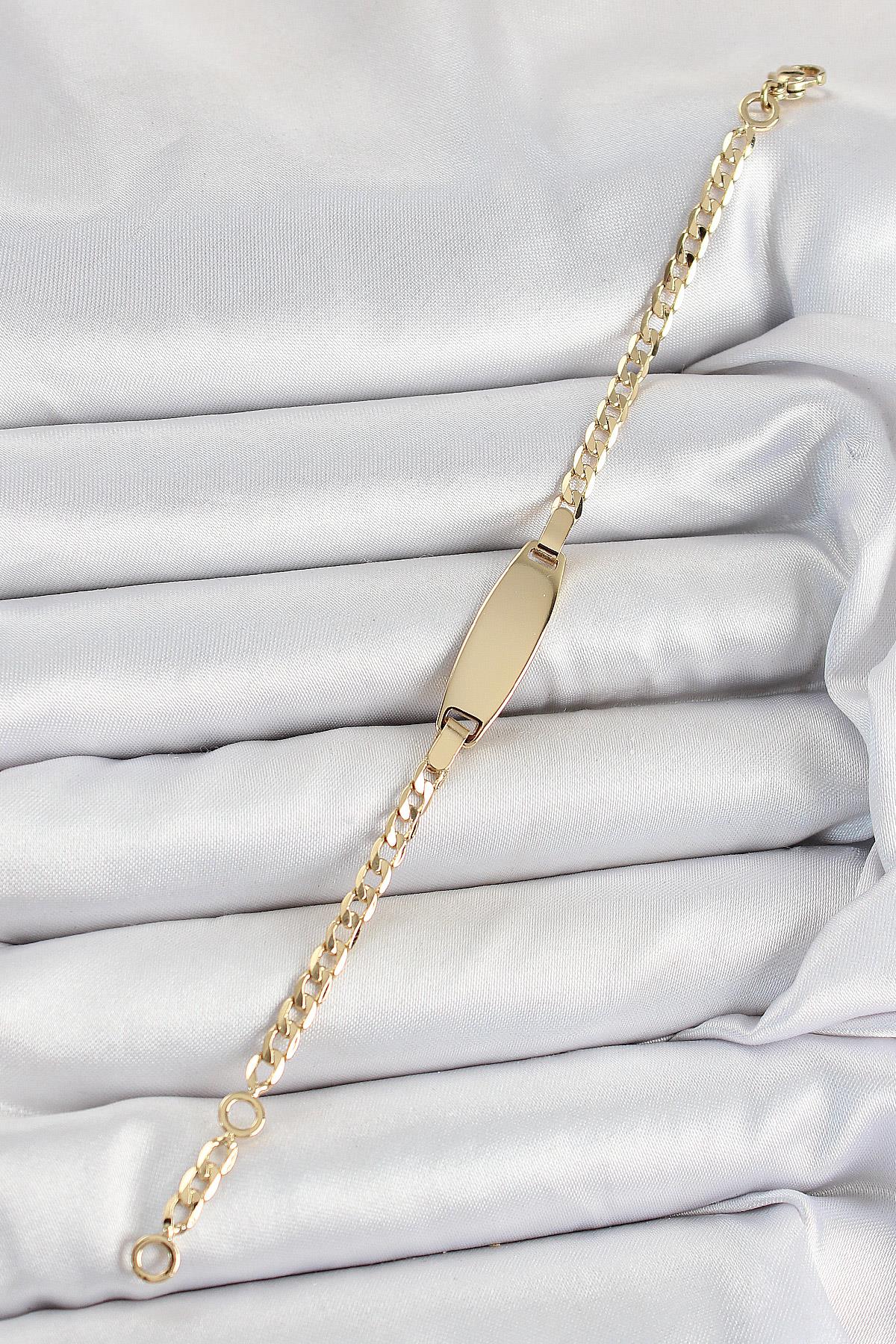 Pirinç Oval Model Gold Renk Xuping Bebek Künyesi