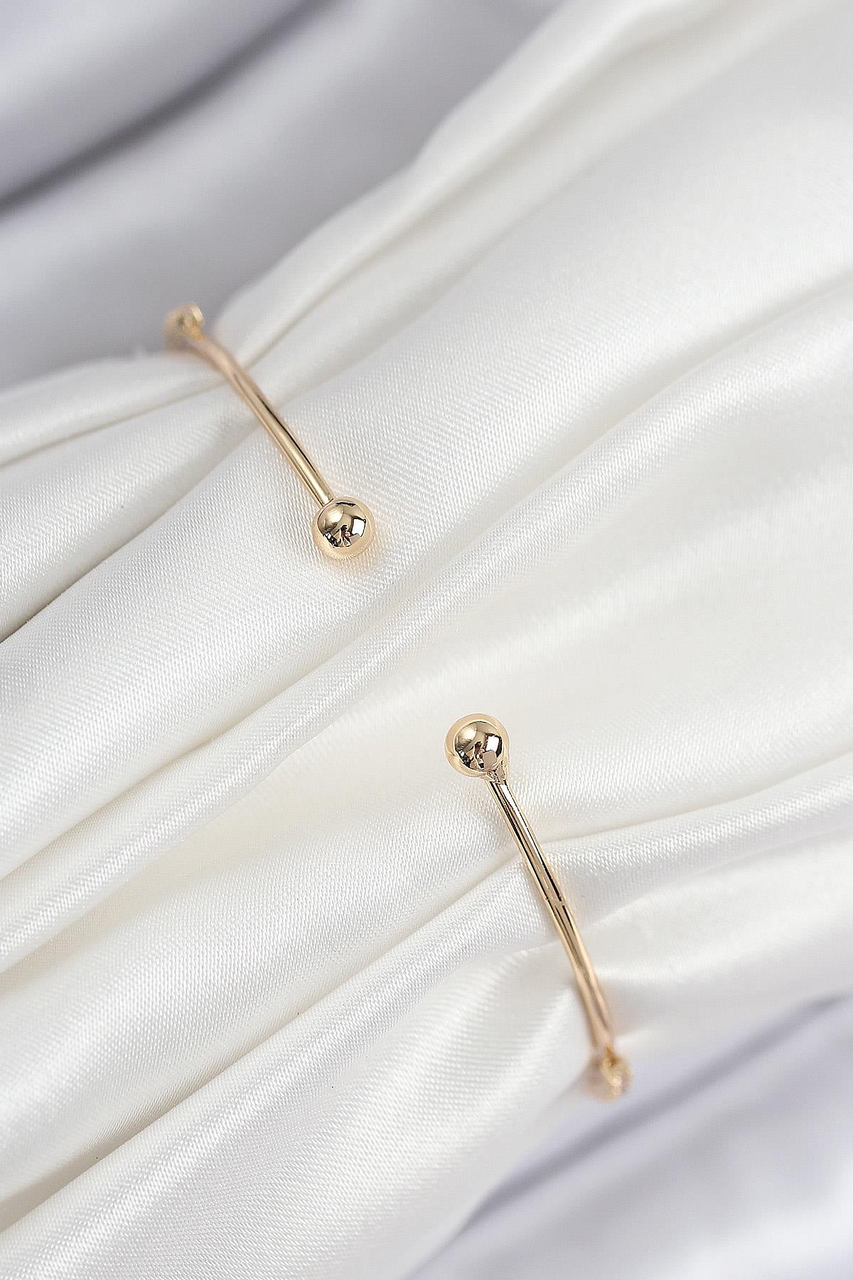 Pirinç Zirkon Taşlı Kelebek Model Gold Renk Kadın Bileklik