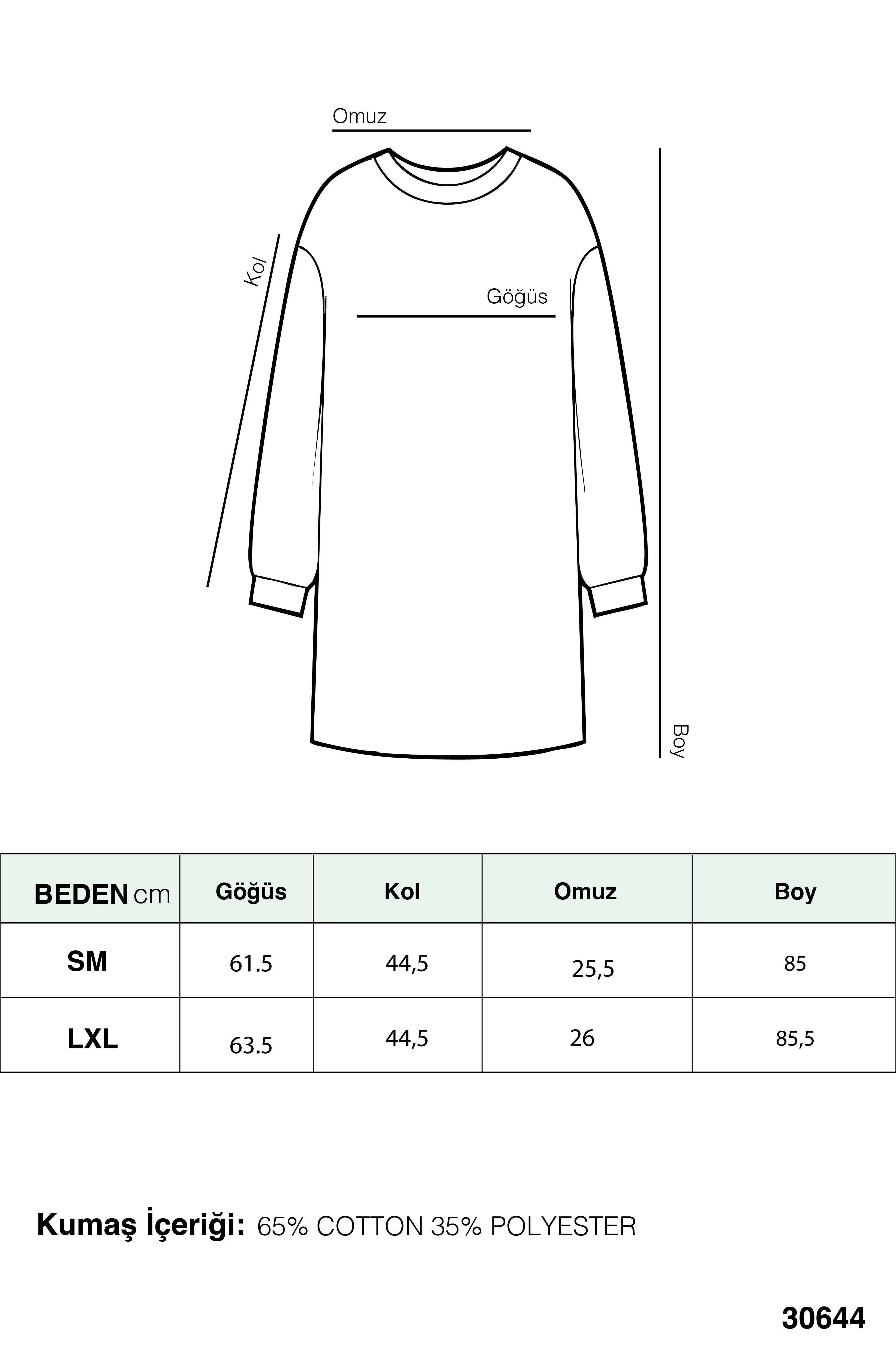 Puane Kadın Basic Mor Tunik - Marcoroni