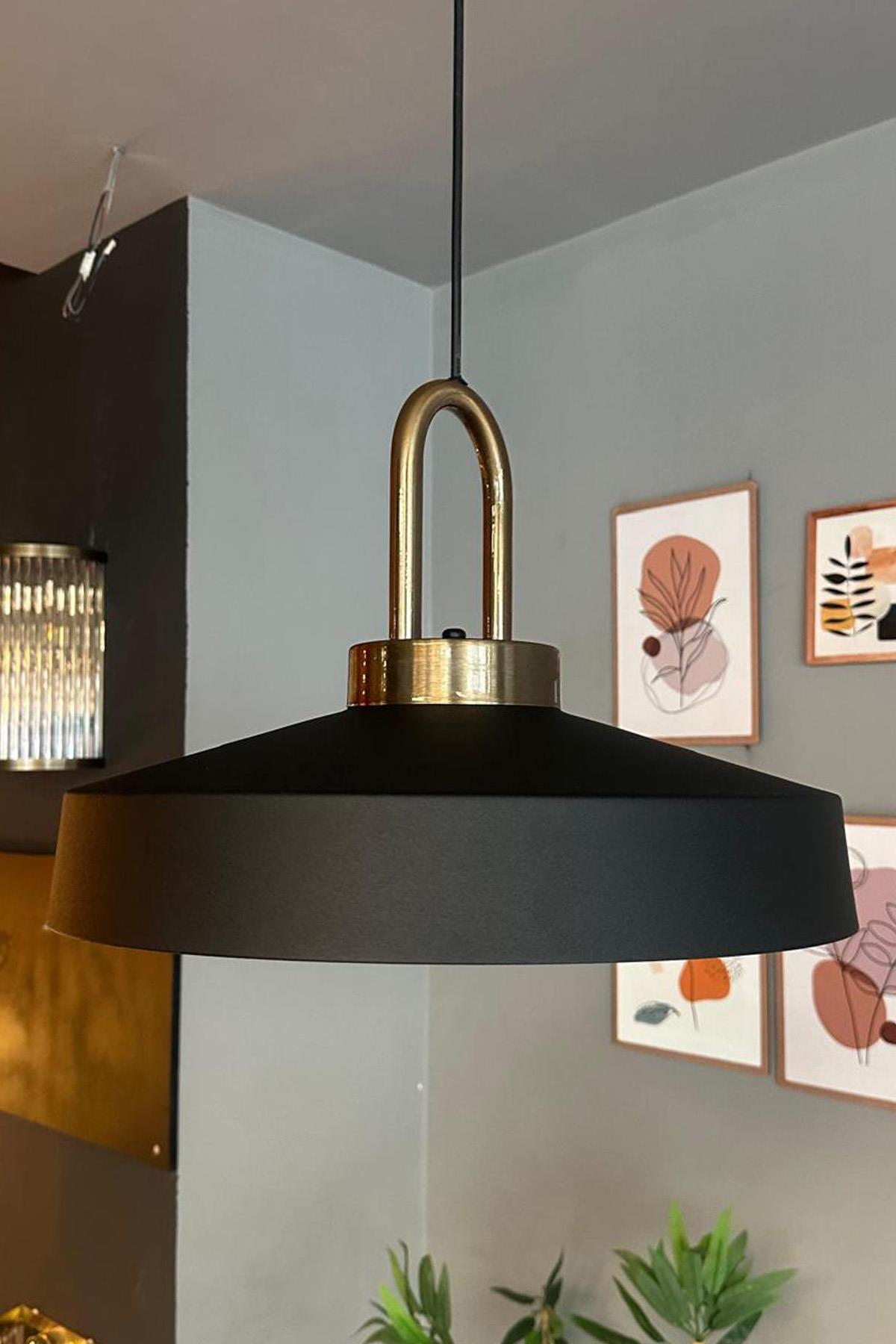 Açe Eskitme Kilit Kafa Tekli Avize Retro Sarkıt Ofis Showroom Salon Mutfak Avizeleri