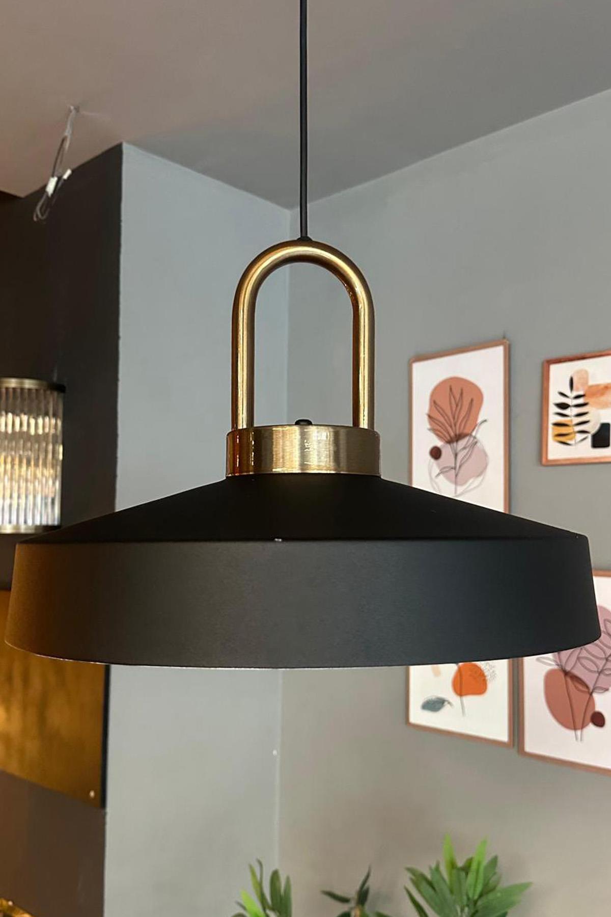 Açe Eskitme Kilit Kafa Tekli Avize Retro Sarkıt Ofis Showroom Salon Mutfak Avizeleri