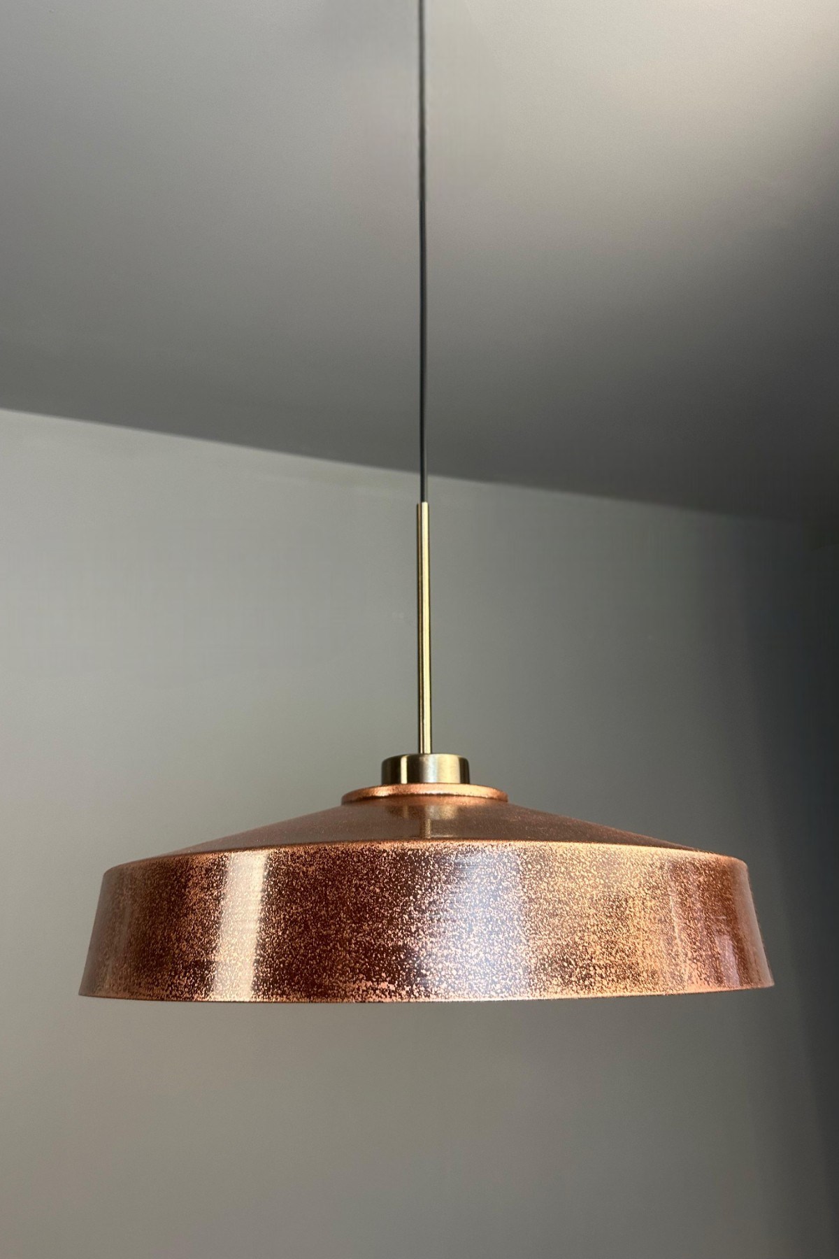 Açe Patina Tekli İnce Eskitme Başlık Avize Retro Sarkıt Ofis Showroom Salon Mutfak Avizeleri