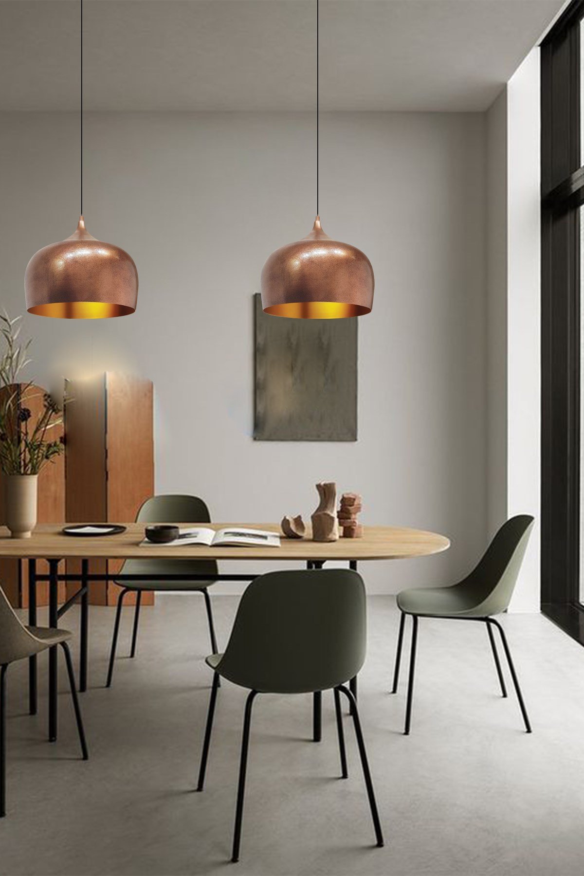 Bamyum Bakır Rengi Yeni Nesil Avize