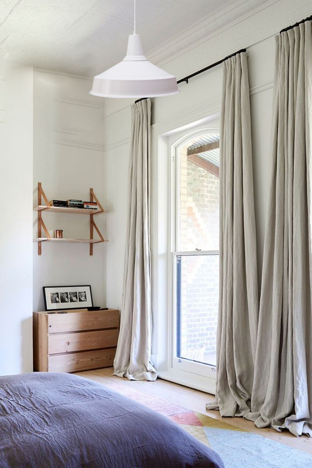 Bamyum Beyaz Asaletli Retro Sarkıt Avize