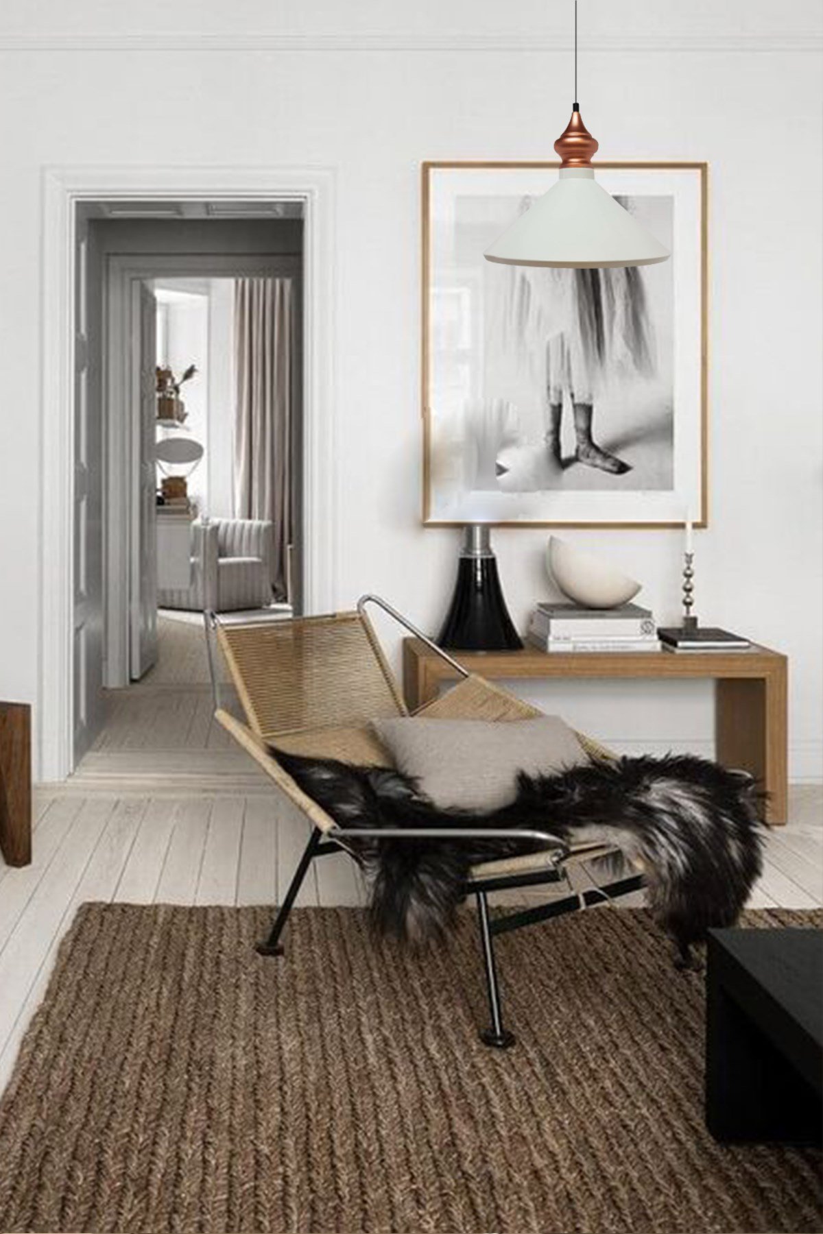 Bamyum Beyaz Sarkıt Avize