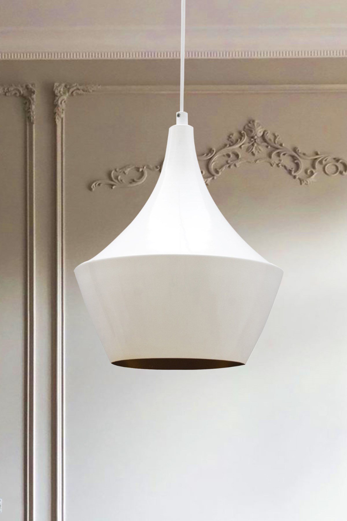 Bamyum Bombeli Beyaz Sarkıt Avize