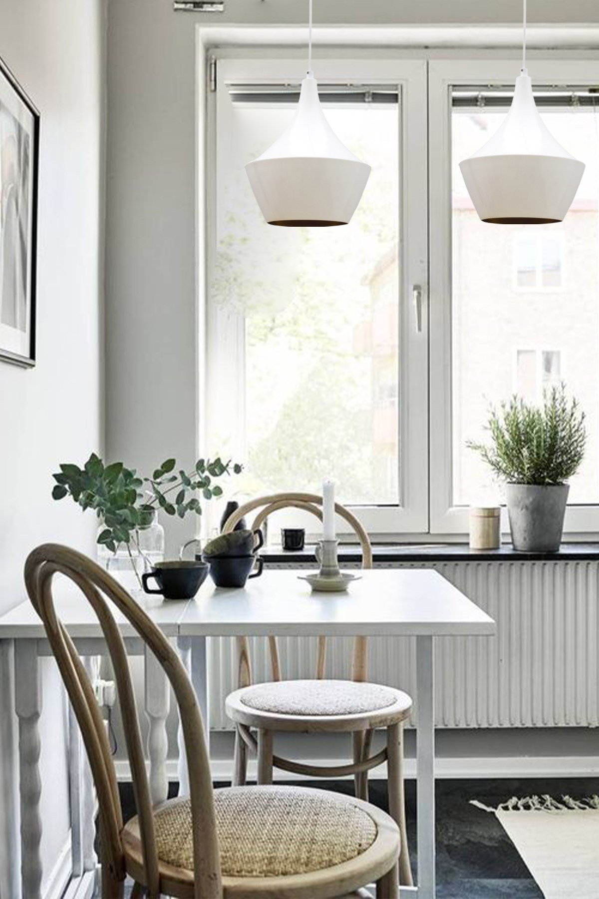 Bamyum Bombeli Beyaz Sarkıt Avize