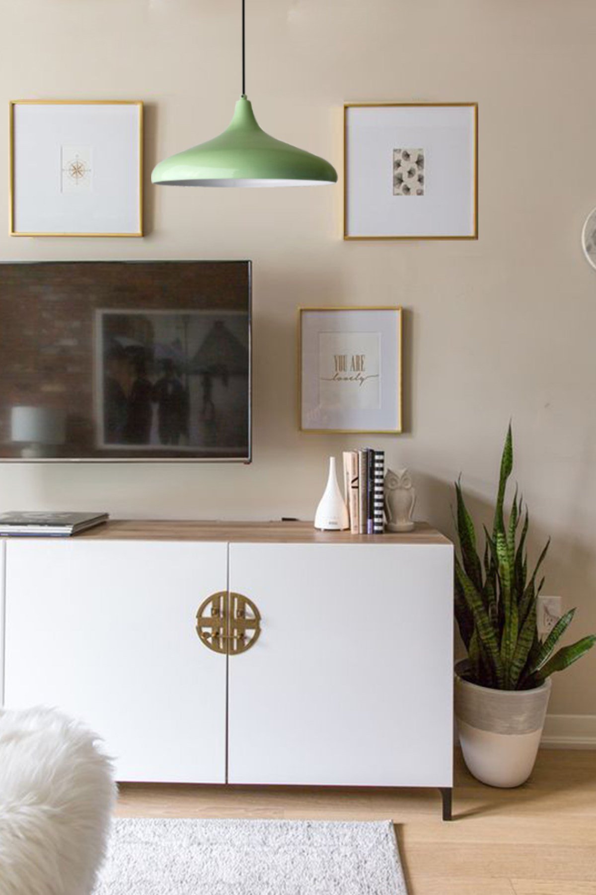 Bamyum Champion Mint Yeşili Rengi Avize