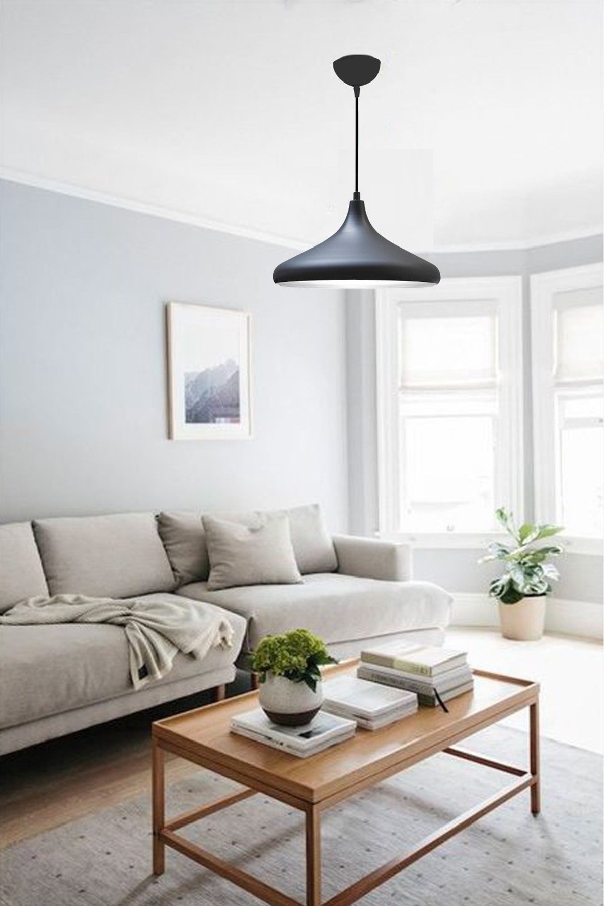 Bamyum Champion Siyah Avize - İç Renk Beyaz