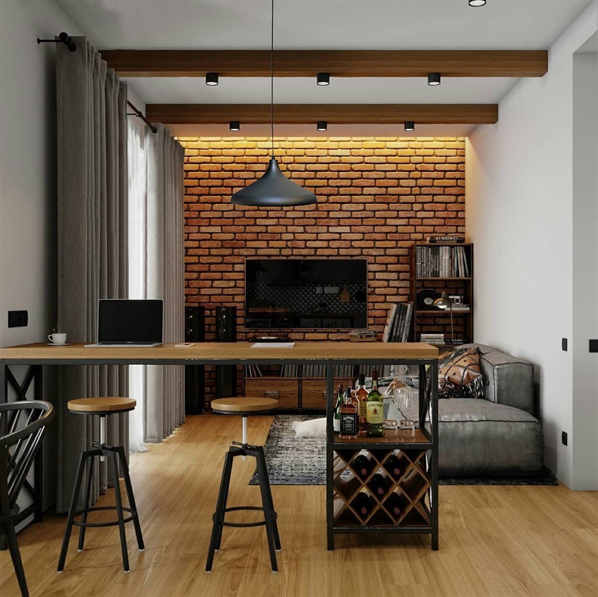 Bamyum Champion Siyah Avize - İç Renk İki Seçenekli