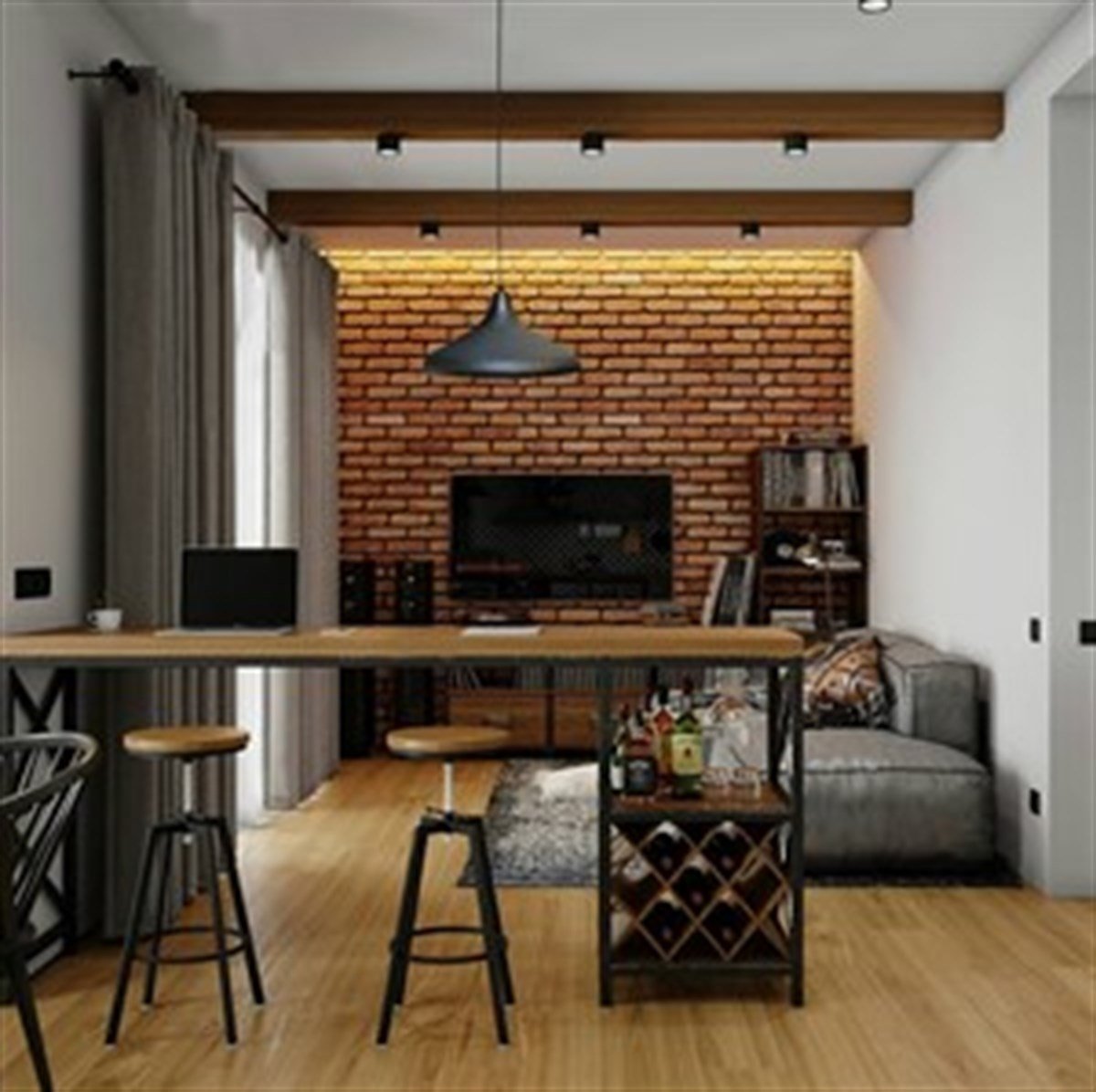 Bamyum Champion Siyah Avize