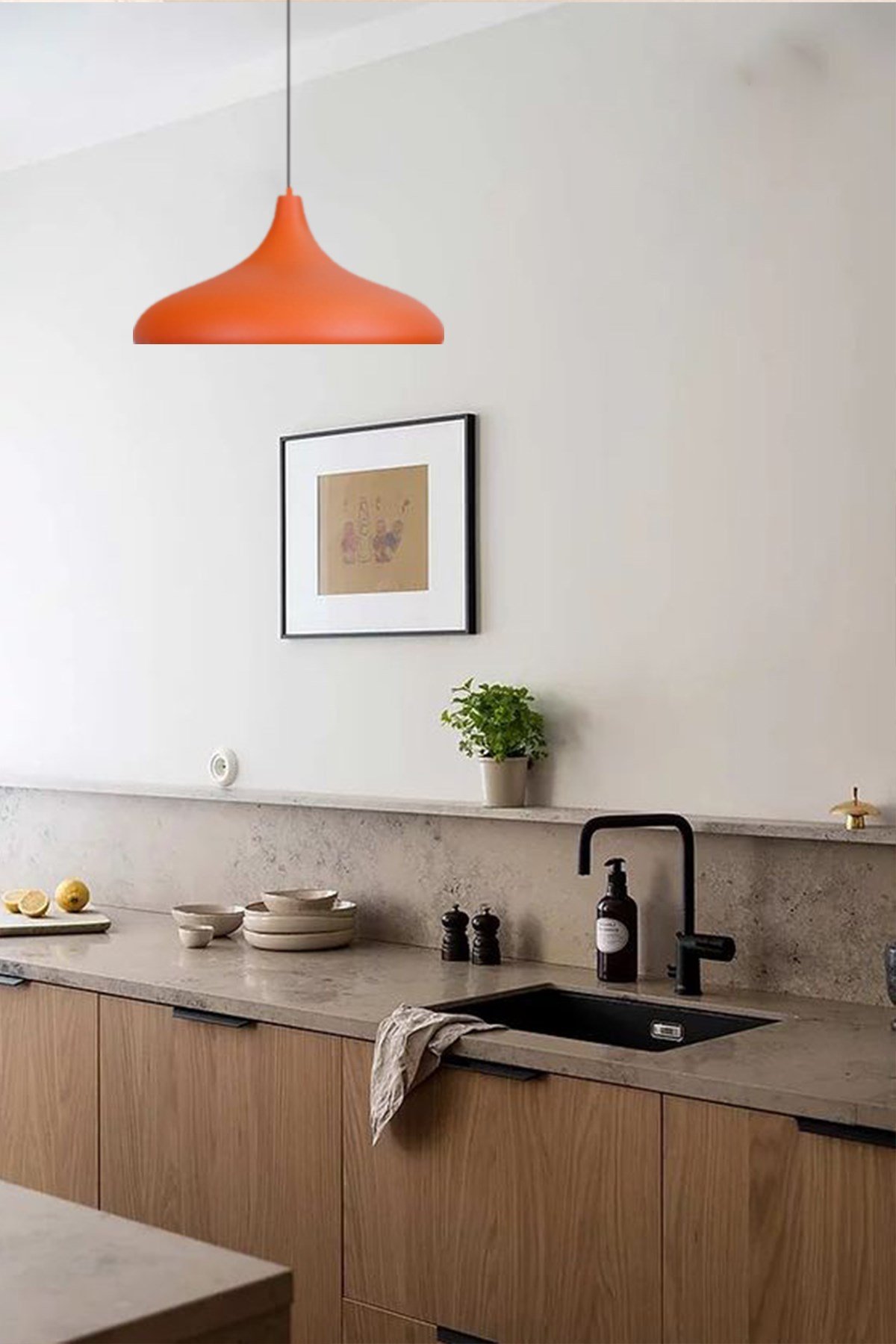 Bamyum Champion Turuncu Rengi Avize