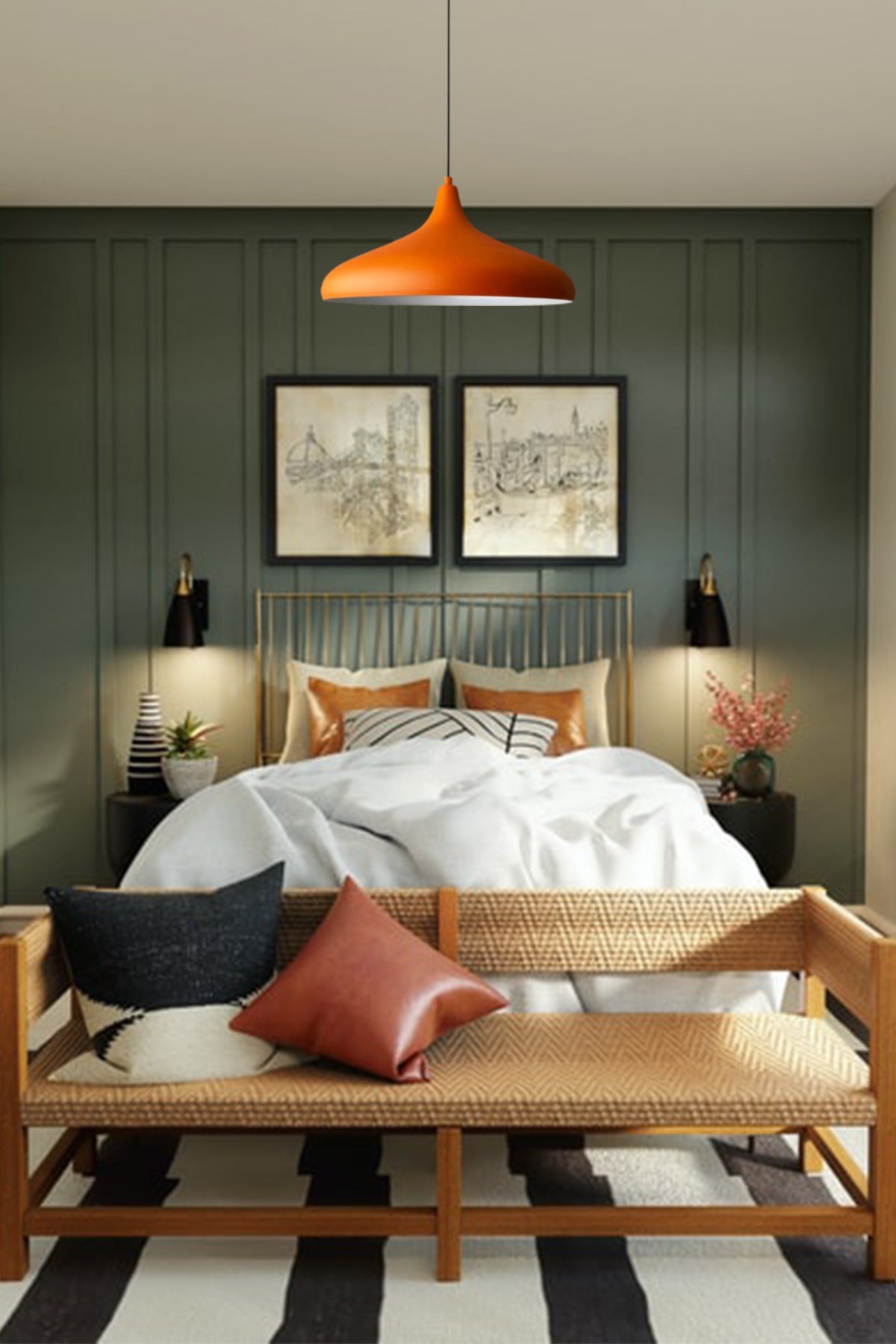 Bamyum Champion Turuncu Rengi Avize