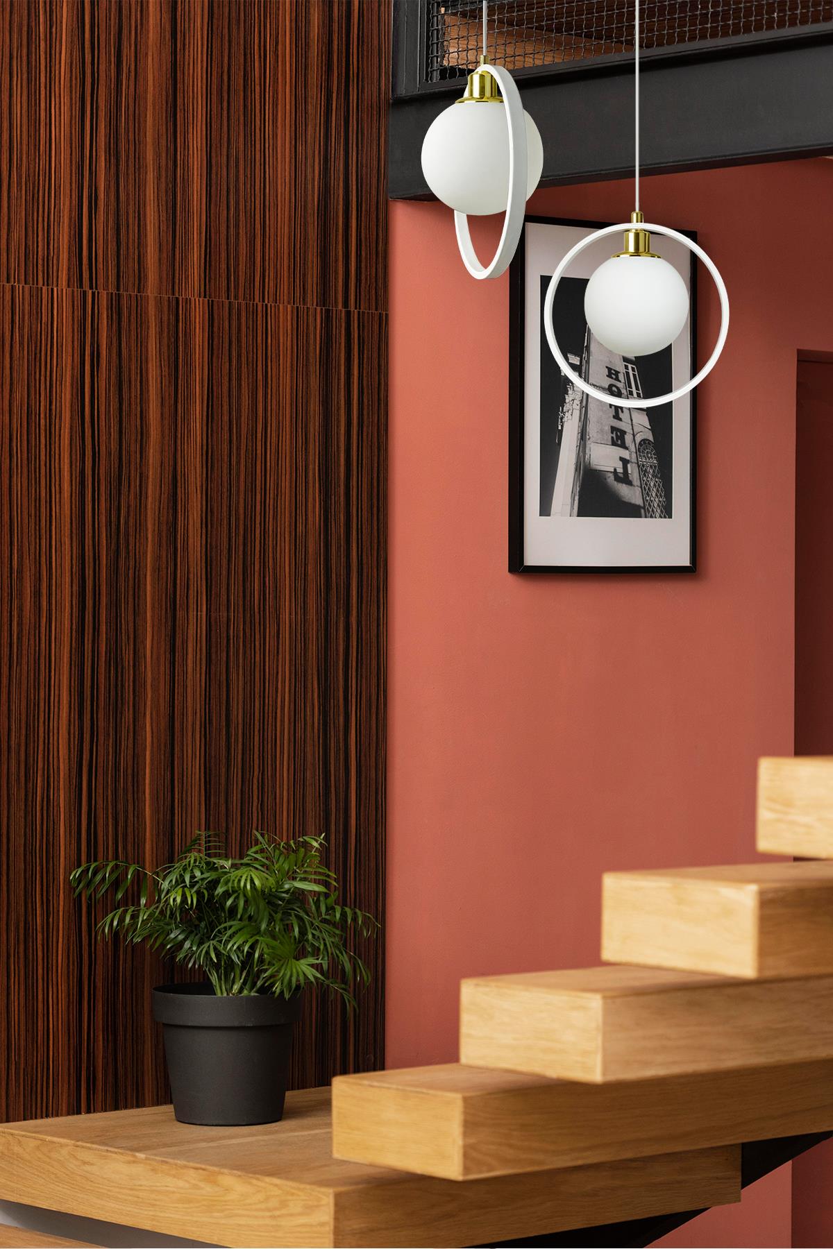 Bamyum Cork Beyaz Avize