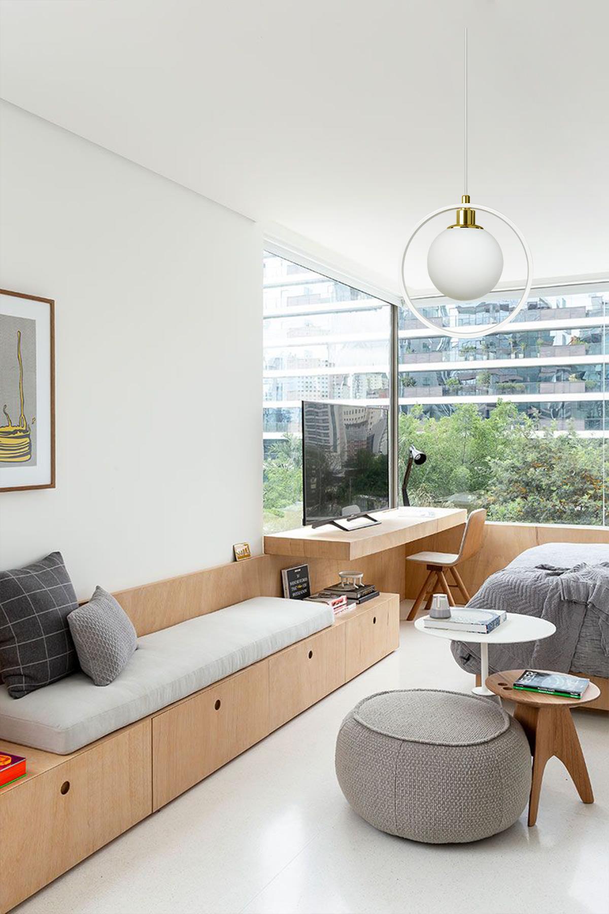 Bamyum Cork Beyaz Avize