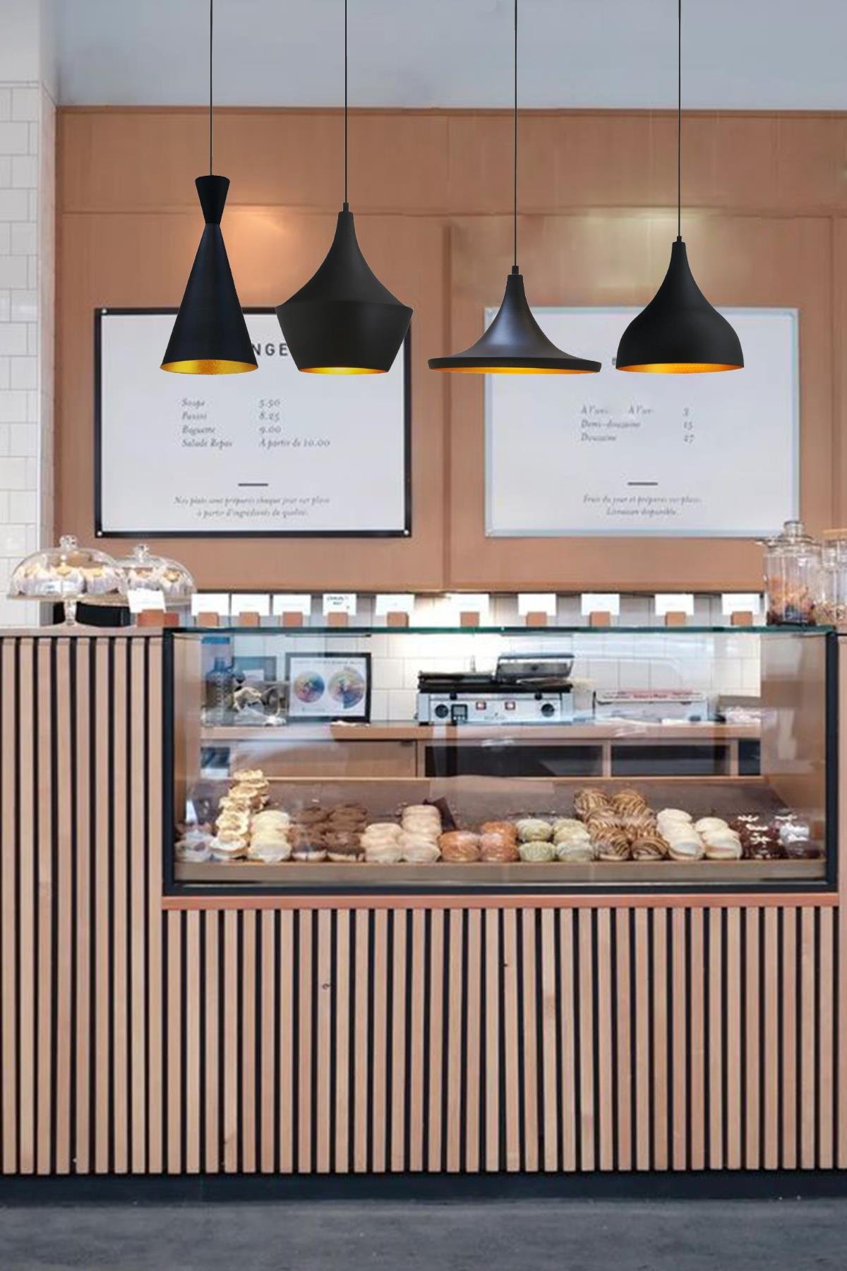 Bamyum Dörtlü Magna Avize Sarkıt Yemek masası Üstü İç Mekan Pastane Ofis Modern Otel Restoran