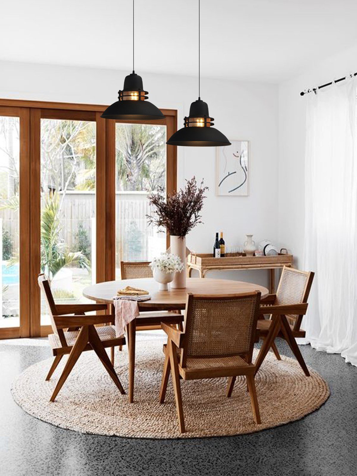 Bamyum Fener Siyah Avize