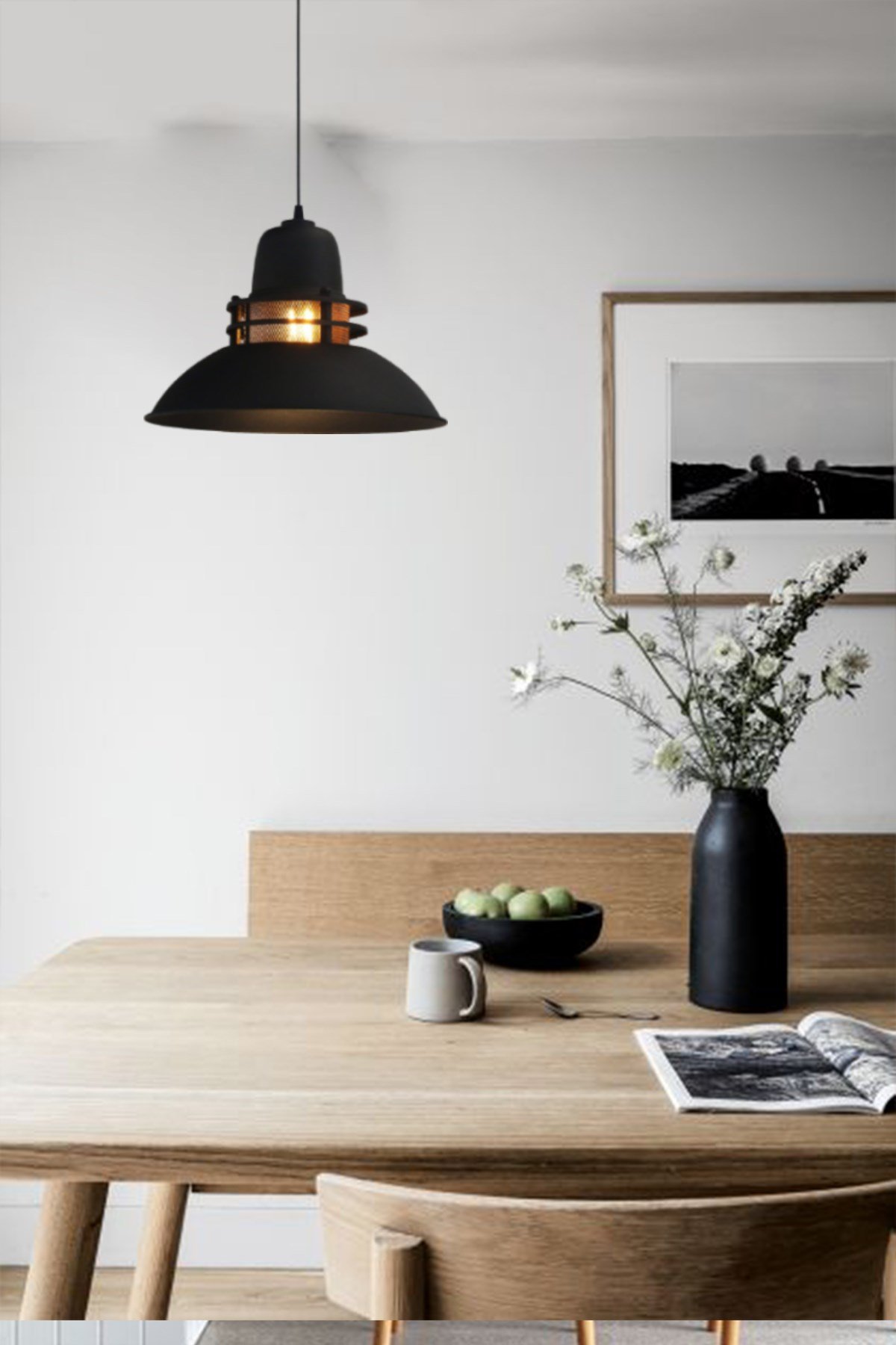 Bamyum Fener Siyah Avize