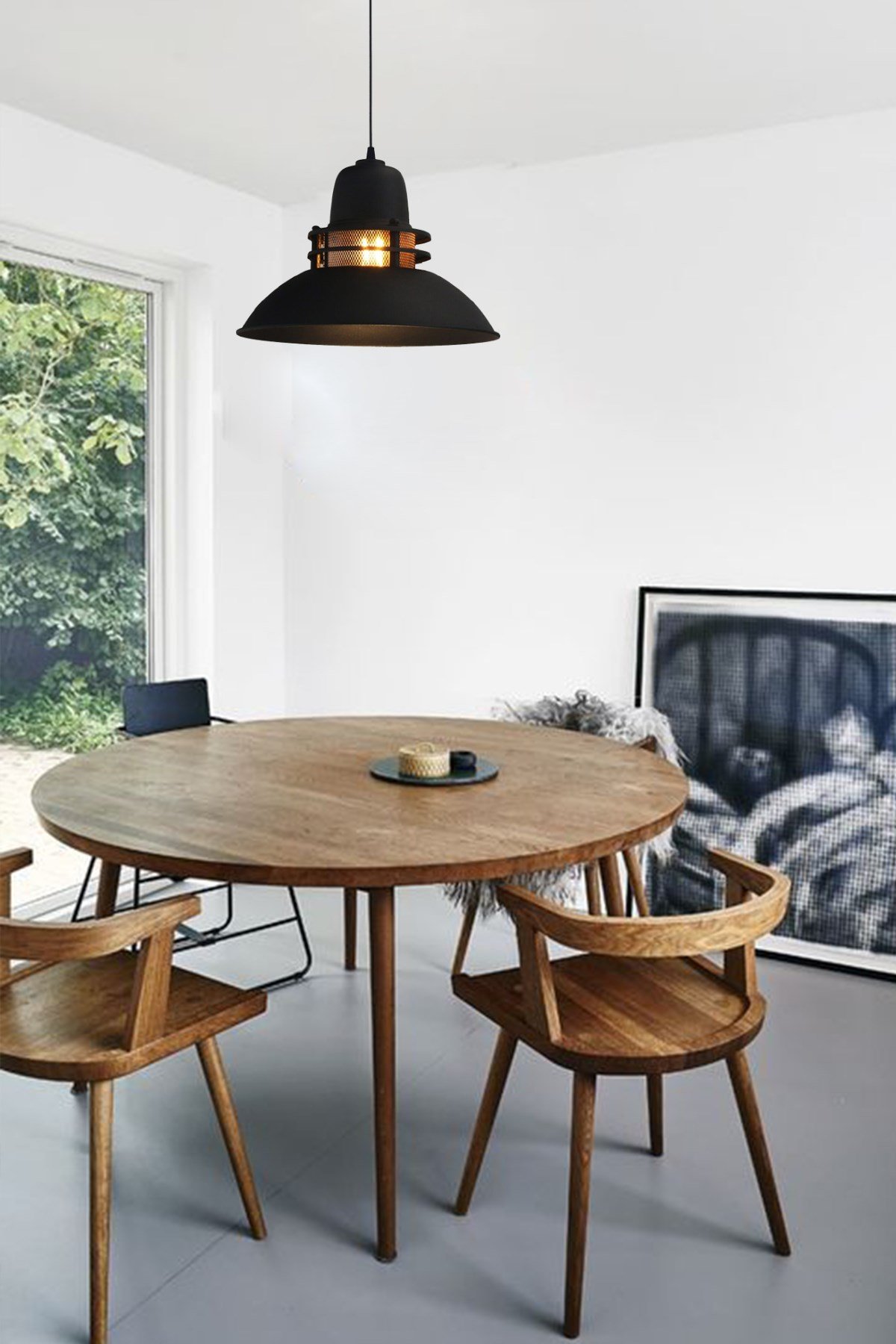 Bamyum Fener Siyah Avize