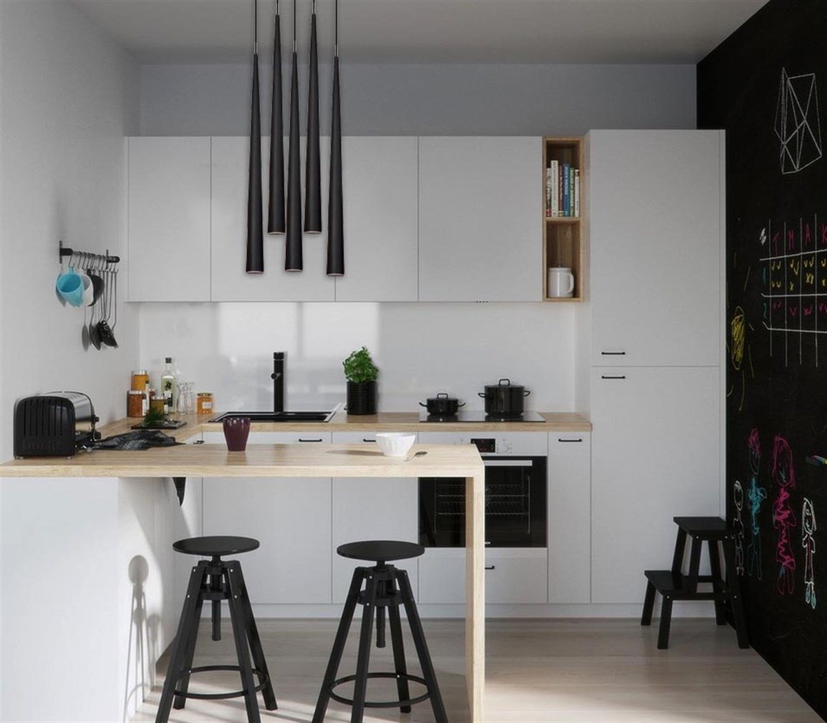 Bamyum Galway Siyah Avize