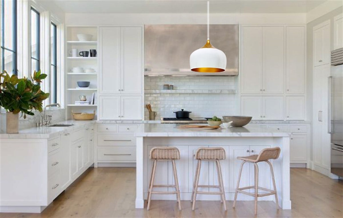 Bamyum Geniş Çember Beyaz Avize