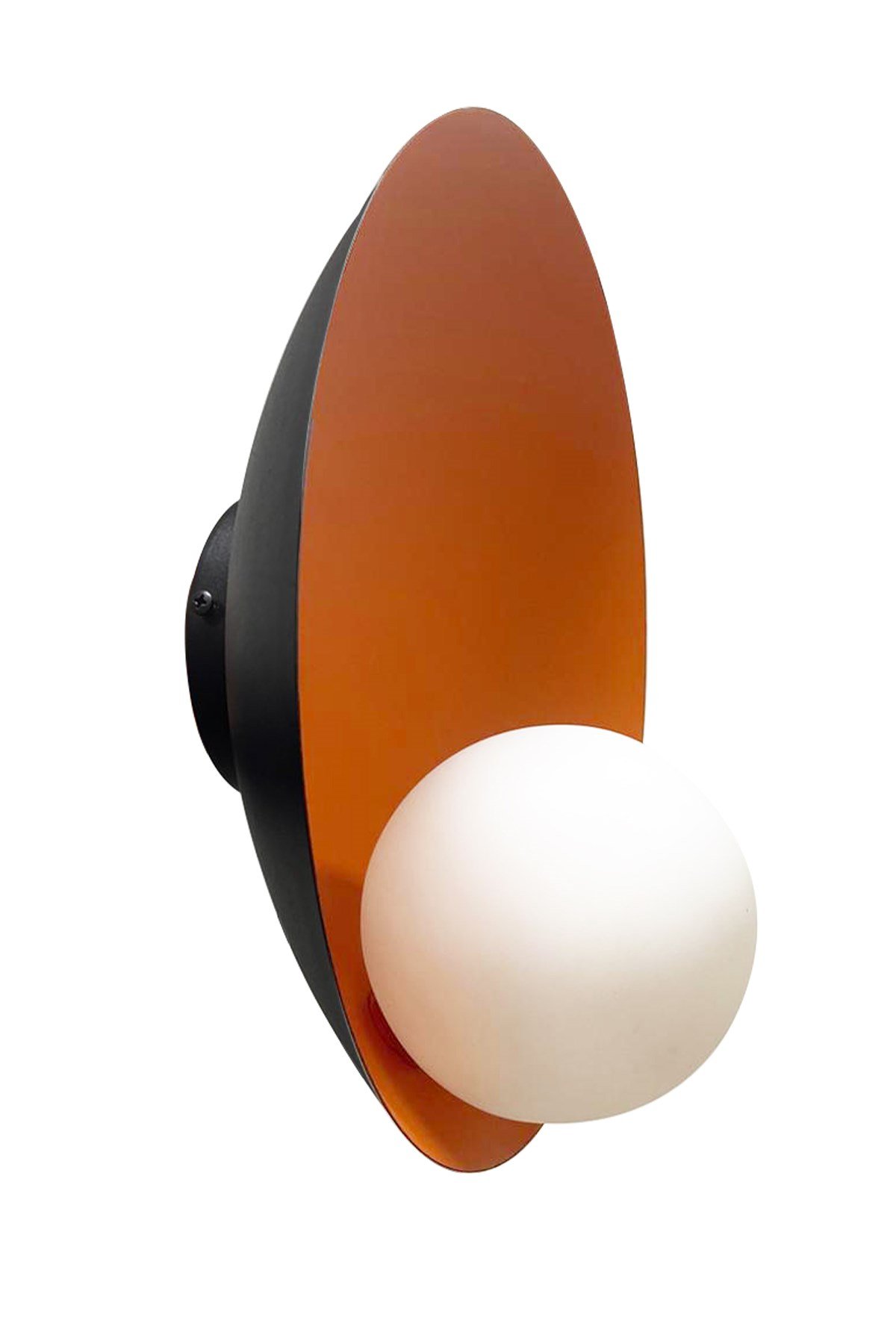 Bamyum Geniş Siyah Metal Aplik Mutfak Salon Cafe Ofis Pastane