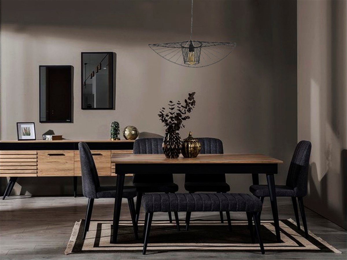 Bamyum Genova Siyah Sarkıt Avize