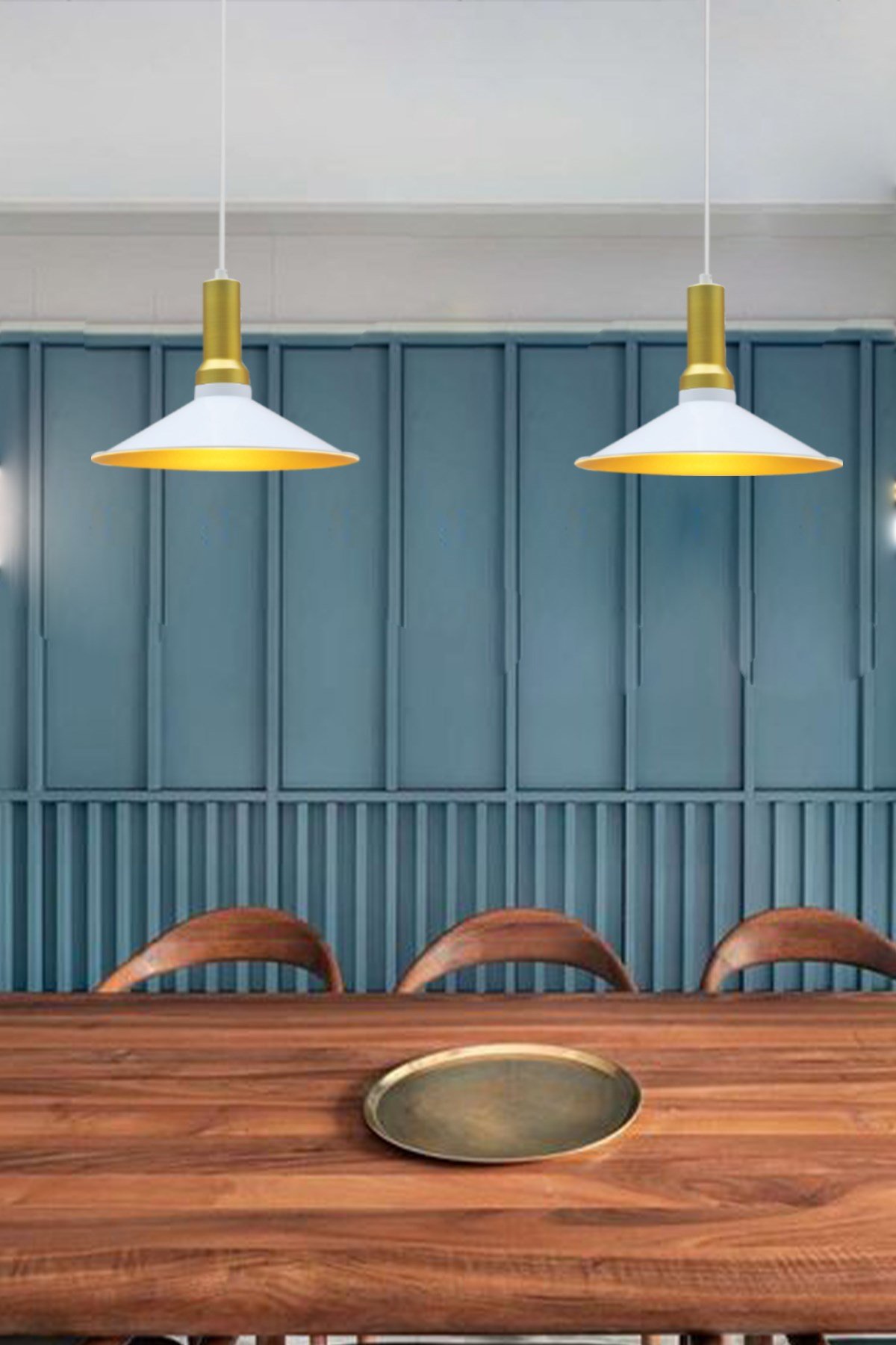 Bamyum İkili Ferah Beyaz Avize