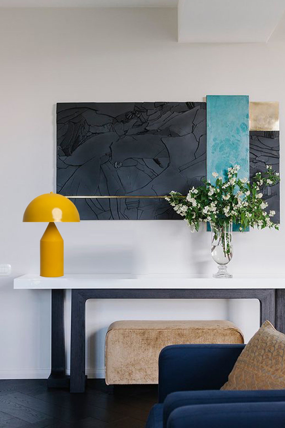 Bamyum Lipeo Sarı Masa Lambası