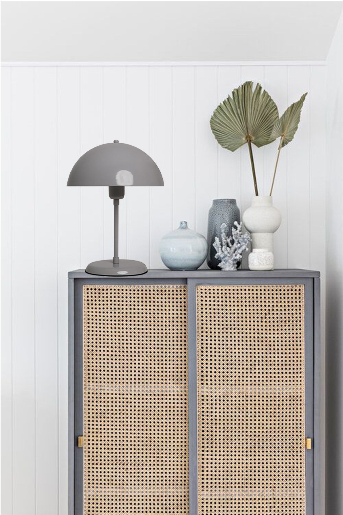 Bamyum Mantar Masa Lambası Gri