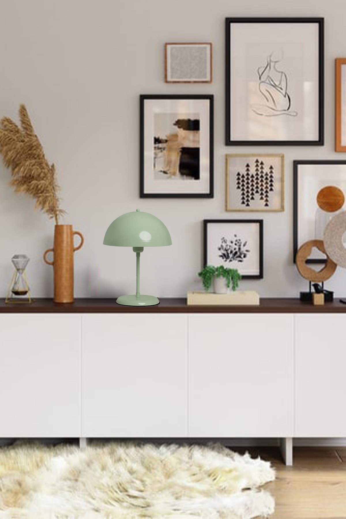 Bamyum Mantar Masa Lambası Mint Yeşili