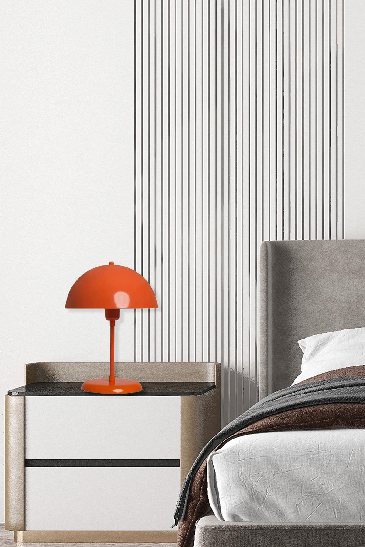 Bamyum Mantar Masa Lambası Turuncu