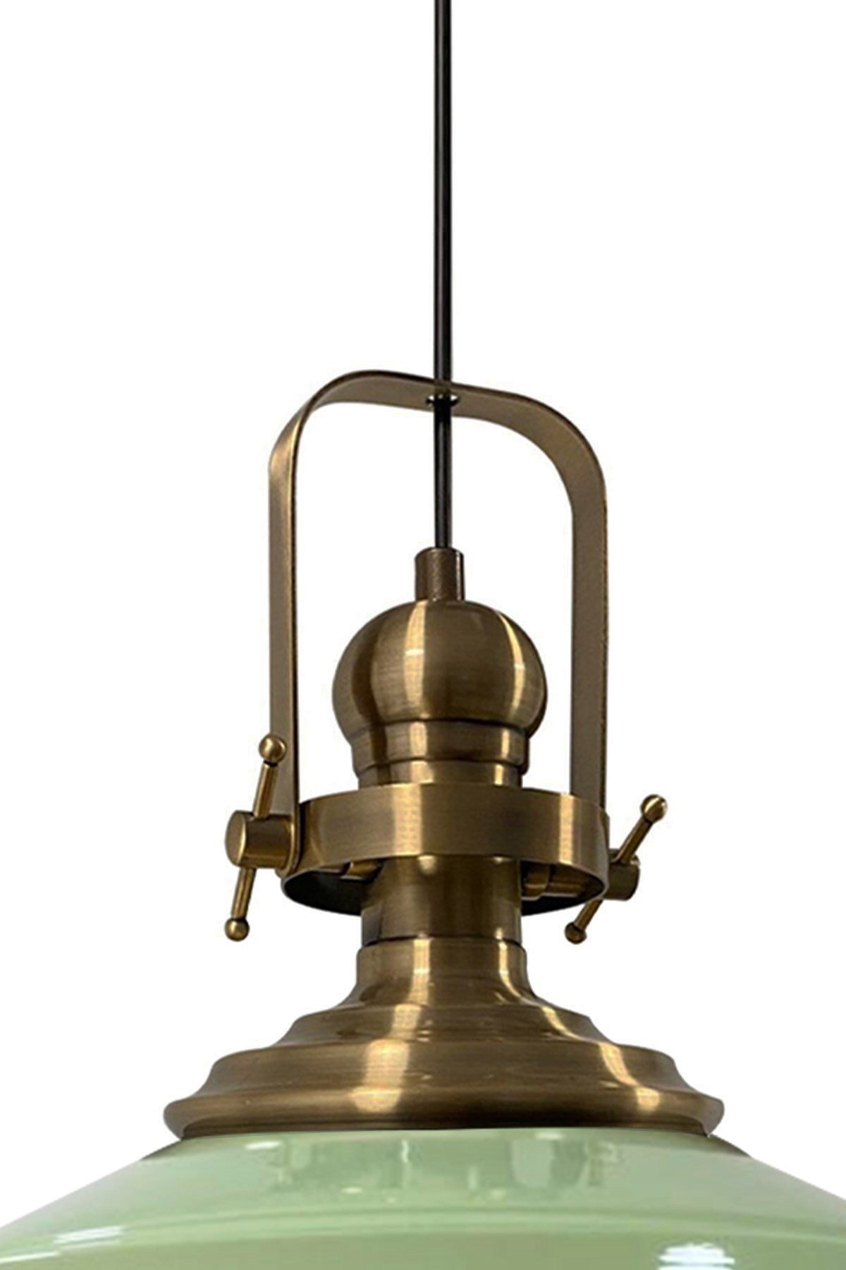 Bamyum Mint Asaletli Tekli Avize Eskitme Başlık Retro Sarkıt 