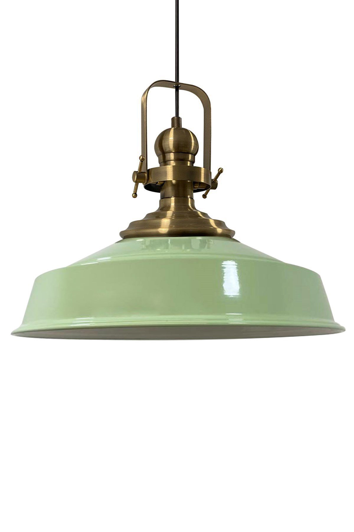 Bamyum Mint Asaletli Tekli Avize Eskitme Başlık Retro Sarkıt 