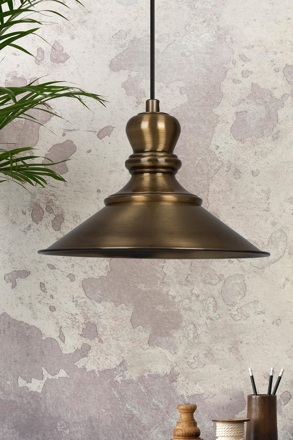 Bamyum Nantes Eskitme Rengi Metal Sarkıt Avize