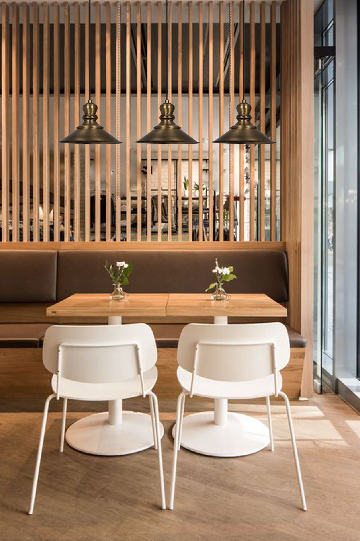 Bamyum Nantes Eskitme Rengi Metal Sarkıt Avize