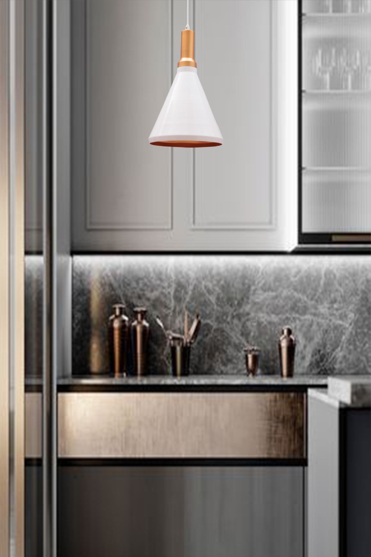 Bamyum Sabonis Beyaz Avize