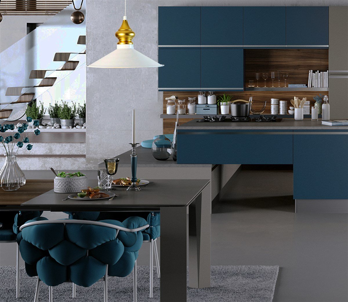 Bamyum Salon Beyaz Avize