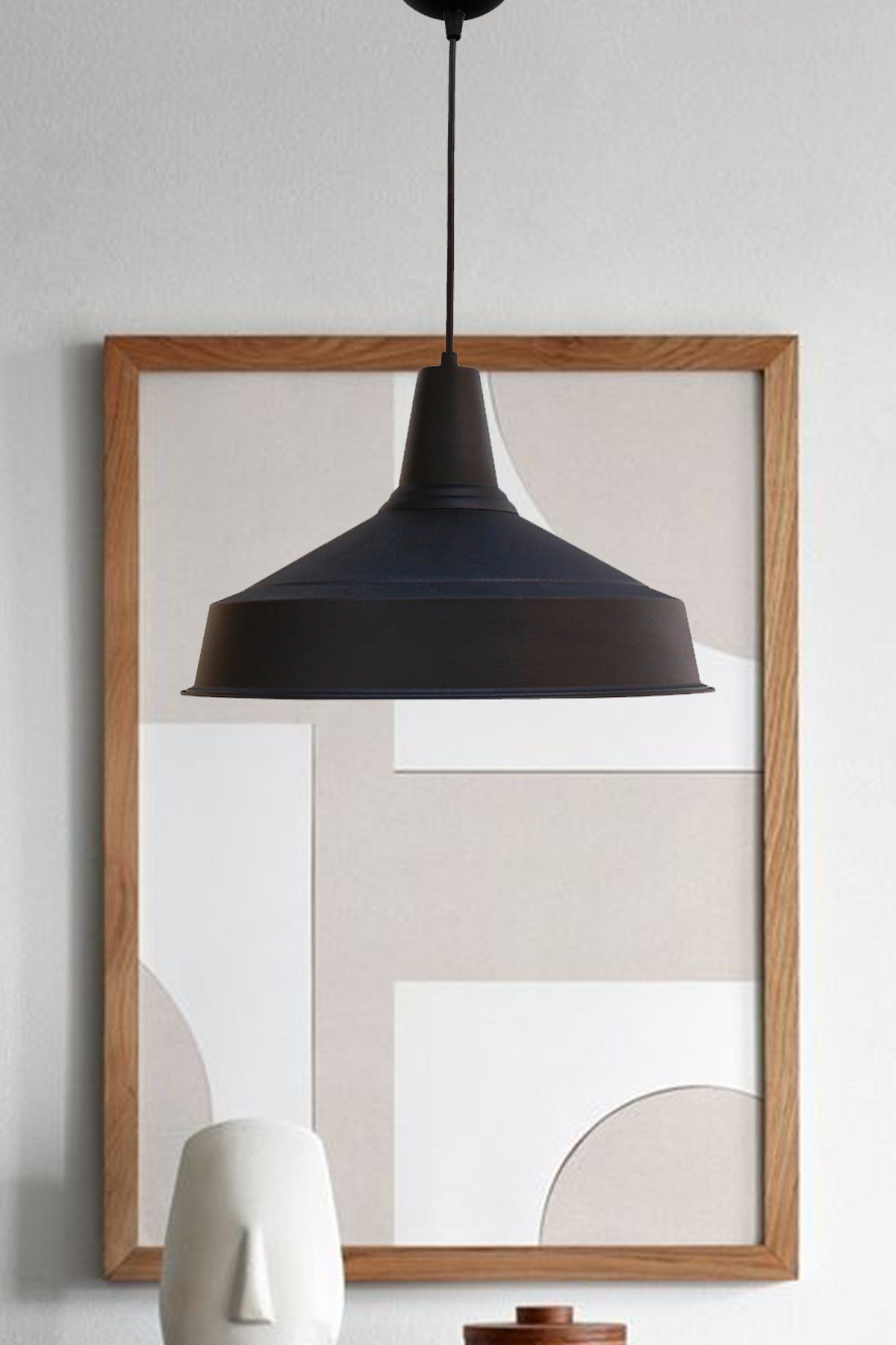 Bamyum Siyah Asaletli Retro Sarkıt Avize