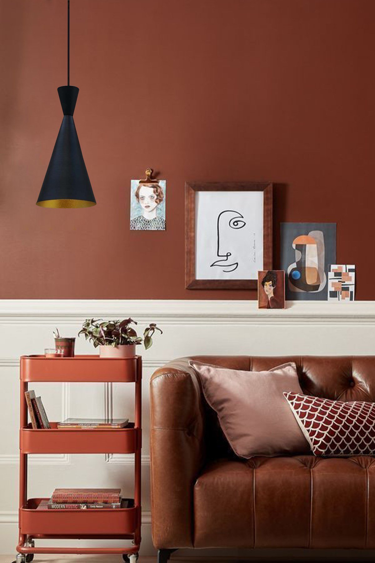 Bamyum Siyah İnce Avize