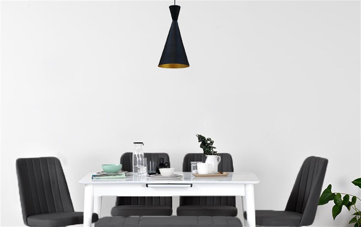 Bamyum Siyah İnce Avize